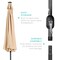 Best Choice Products 10ft Solar LED Lighted Patio Umbrella w/ Tilt Adjustment, UV-Resistant Fabric